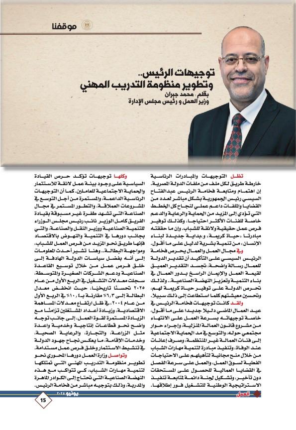 وزير القوى العامله 